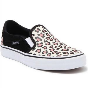 Vans Leopard Asher Deluxe Slip-On Sneaker 👟